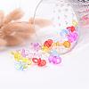 Mixed Color Transparent Acrylic Baby Pacifier Pendants X-TACR-R16-M-3