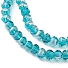 Electroplate Transparent Glass Beads Strands EGLA-K015-13D-3