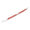 Spain Word Link Cord Bracelet BJEW-C008-02-2