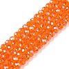 Electroplate Glass Beads Strands EGLA-A044-T4mm-A25-1