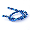 Non-magnetic Synthetic Hematite Beads Strands G-S096-6mm-7-3