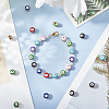  Alloy Enamel European Beads ENAM-NB0001-36-2