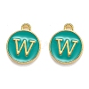 Golden Plated Alloy Enamel Charms LS-ENAM-Q437-15W-1