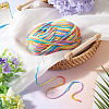 Light Gradient Segment Dyed Polyester Yarn DIY-TADJ0002-005B-6