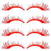 PET Eyelash Car Stickers STIC-WH0004-04C-1