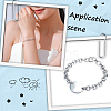 2Pcs 2 Styles 925 Sterling Silver Spring Gate Rings STER-BBC0006-46-5