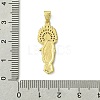 Brass Micro Pave Cubic Zirconia Pendants KK-H472-43G-02-3