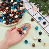 4 Colors Wood Large Hole Beads WOOD-FG0001-52-3