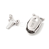 925 Sterling Silver Box Clasps STER-S013-04P-2