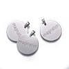 Non-Tarnish Stainless Steel Pendants STAS-E456-01P-AAA-2