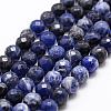 Natural Sodalite Beads Strands G-D840-19-6mm-1