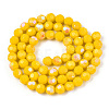 Opaque Glass Beads Strands EGLA-A035-P8mm-L04-2