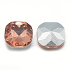 Pointed Back Glass Rhinestone Cabochons RGLA-T032-10x10mm-06-2