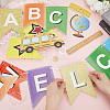2 Sets 2 Styles Welcome Come Back & School Supplies Paper Banners DIY-GF0008-73-3