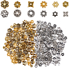 360Pcs 12 Styles Alloy Bead Caps FIND-PA0001-15-1