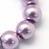 Baking Paint Pearlized Glass Pearl Round Bead Strands HY-Q003-6mm-44-2