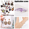 80Pcs 8 Style Transparent Glass Cabochons GGLA-HY0001-01-4