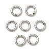 Tarnish Resistant 304 Stainless Steel Open Jump Rings X-STAS-Q186-02-4x0.7mm-1