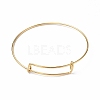 Ion Plating(IP) Adjustable 304 Stainless Steel Wire Bangle Making MAK-F286-03G-1