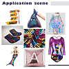 AHADERMAKER 1Pc Mermaid Fabric Doll Dress Clothing Decoration Material DOLL-GA0001-05-6