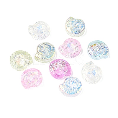 Ocean Theme Electroplate Transparent Glass Beads GL-CBA9C2A-01B-1