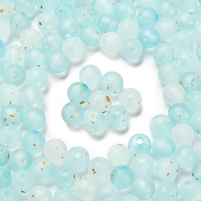Frosted Transparent Acrylic Beads OACR-F013-13G-1