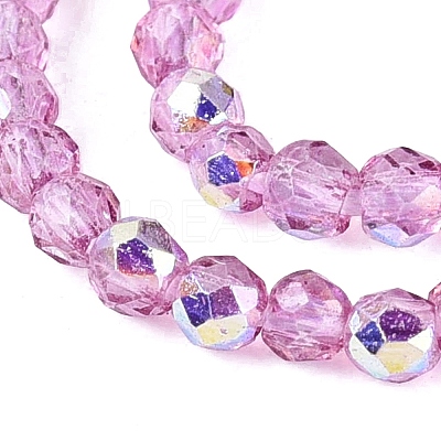 Transparent Glass Beads Strands EGLA-N028-01A-A04-1
