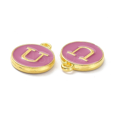 Golden Plated Alloy Enamel Charms ENAM-XCP0001-13U-1