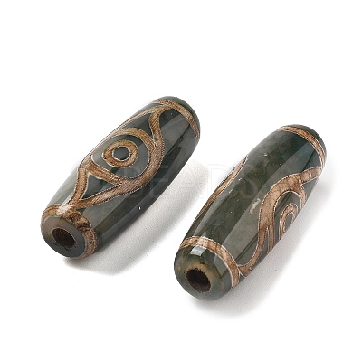 Tibetan Style dZi Beads TDZI-E004-01-1