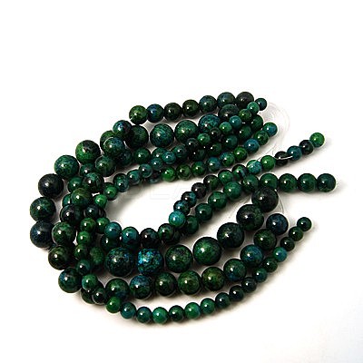 Synthetic Chrysocolla Beads Strands G-L529-B01-10mm-1