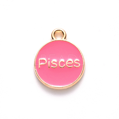 Alloy Enamel Pendants X-ENAM-S124-01B-03H-1