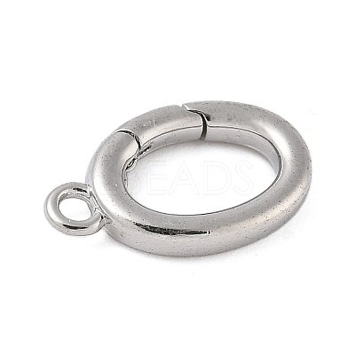 Brass Spring Gate Ring KK-L245-04P-01-1