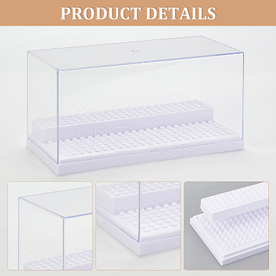 2-Tier Acrylic Minifigure Display Cases ODIS-WH0027-047B-1
