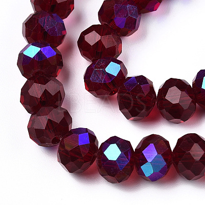 Electroplate Glass Beads Strands X1-EGLA-A034-T4mm-L21-1