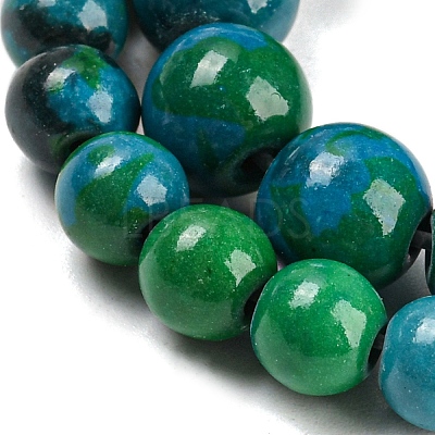 Synthetic Chrysocolla Beads Strands G-L529-B01-6mm-1