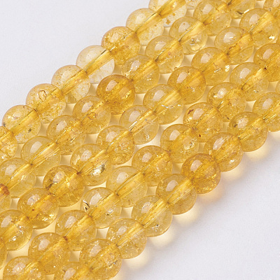 Citrine Beads Strands X-G-C076-6mm-6A-1