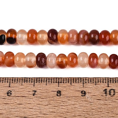 Natural Carnelian Bead Strands G-R403-4x6-16-1