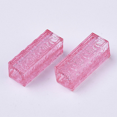 Transparent Acrylic Beads TACR-T015-024-1