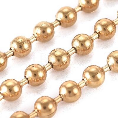 PVD Vacuum Plating 304 Stainless Steel Ball Chains CHS-F009-01E-G-1