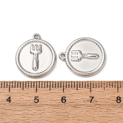 304 Stainless Steel Pendants STAS-K331-01F-S-1