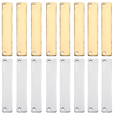 40Pcs 2 Colors Ion Plating(IP) 304 Stainless Steel Connector Charms STAS-SC0009-01-1
