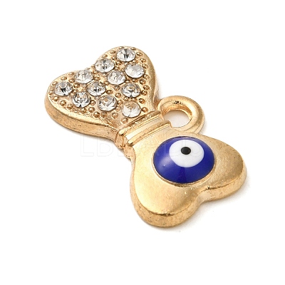 Alloy Enamel Rhinestone Glass Pendants X1-ENAM-U003-02G-12-1