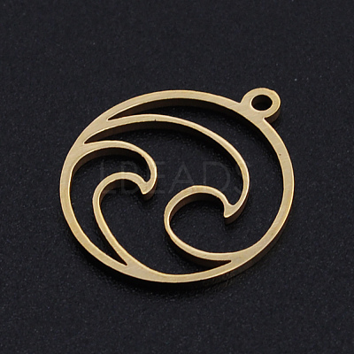 201 Stainless Steel Laser Cut Pendants STAS-S105-T966-2-1