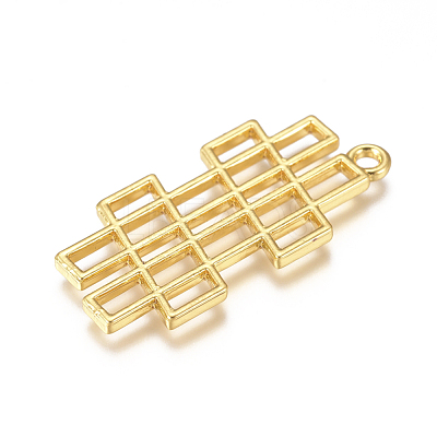 Zinc Alloy Open Back Bezel Pendants PALLOY-G274-01G-1