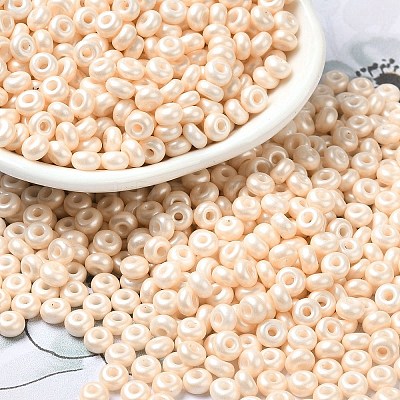 Baking Paint Luster Glass Seed Beads SEED-B001-04A-02-1