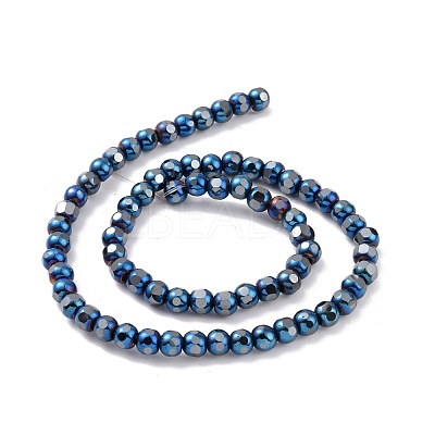 Electroplated Non-magnetic Synthetic Hematite Beads Strands G-G862-02E-1