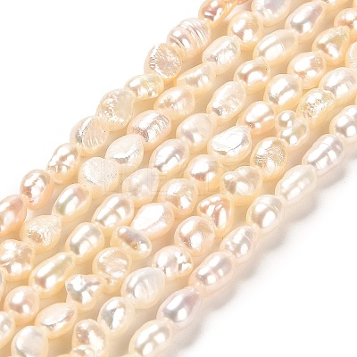 Natural Keshi Pearl Beads Strands PEAR-E016-102-1