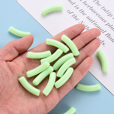 Opaque Acrylic Beads MACR-S372-002B-S028-1