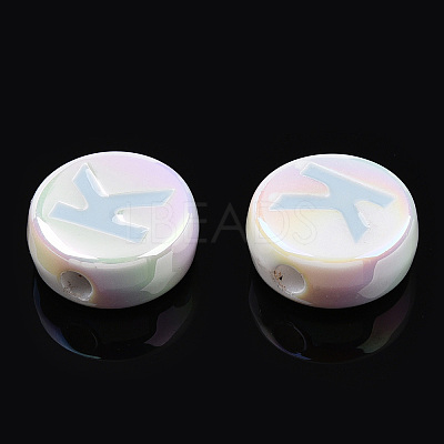 UV Plating Enamel Acrylic Beads PACR-N015-01D-1
