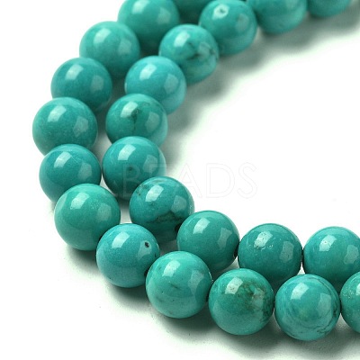 Natural Magnesite Round Beads Strands TURQ-G148-03-6mm-1